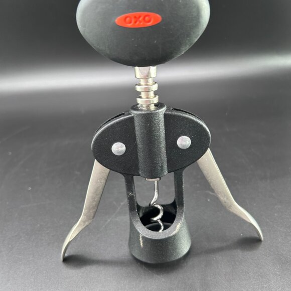 OXO Wine Opener Key Winged Corkscrew Bottle Opener Bartender Barware Tool Black - Picture 5 of 7